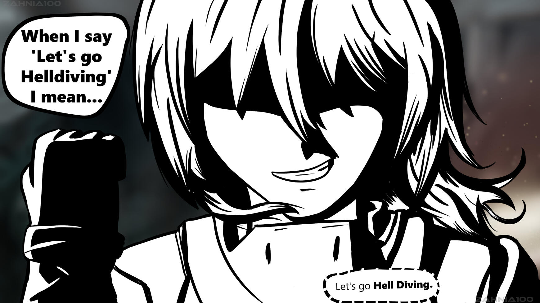 Helldiver Zahnia Comic