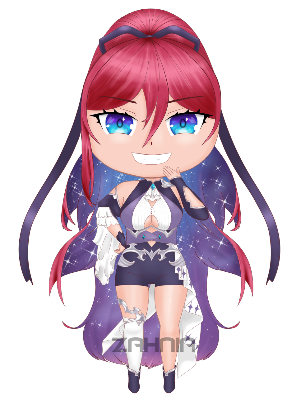 Chibi Kyrie with a grin