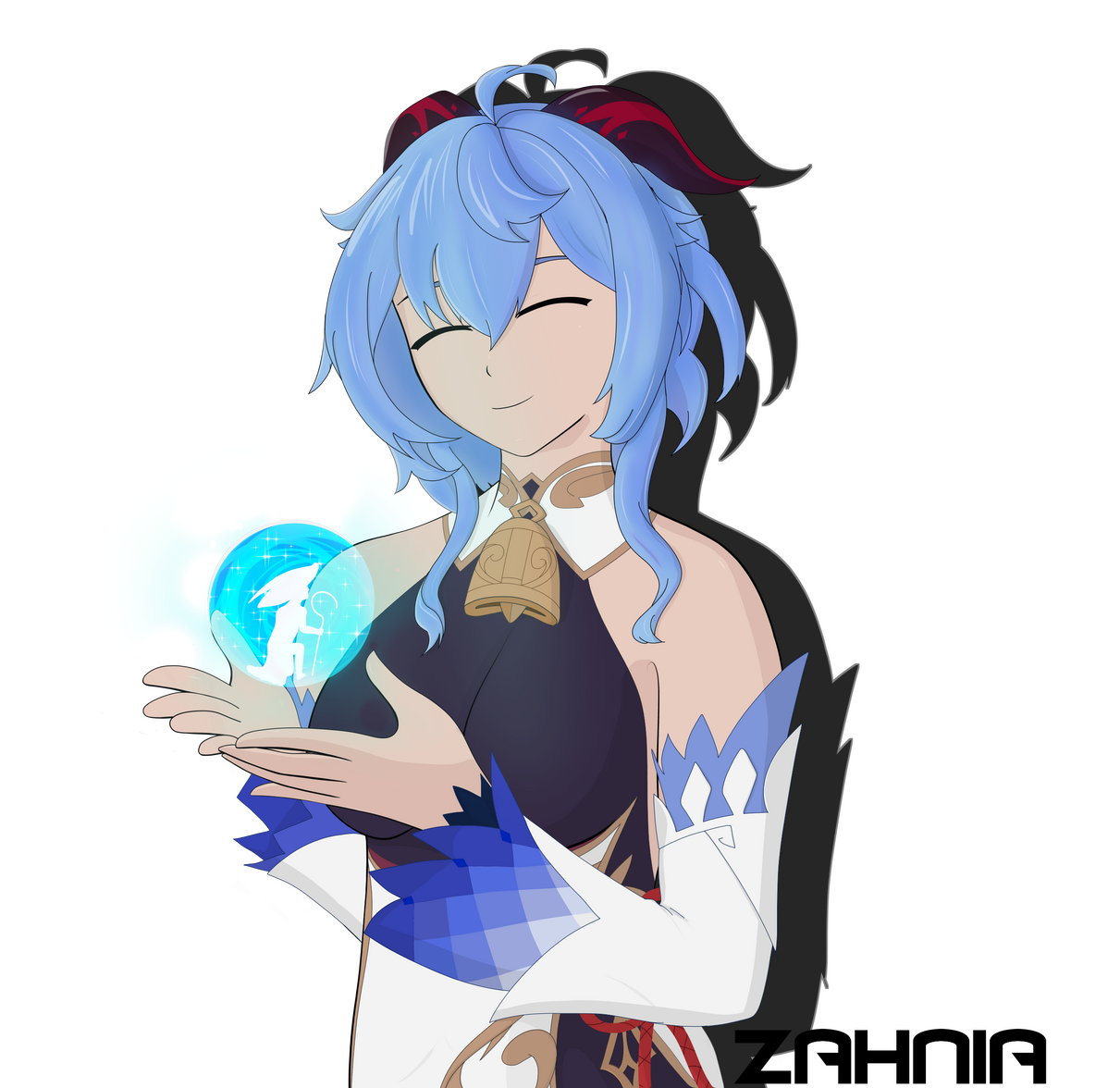 Waifupillowz birthday - in ganyus hands